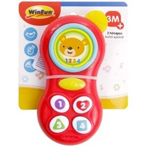 Winfun: Maci zenélő bébi mobiltelefon