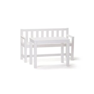 Kid's Concept Kerti pad és asztal gyerekeknek - fehér