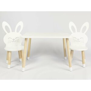 ELIS DESIGN Nyuszi - gyerekasztal és székek počet stolu a židlí: Asztal + 2 szék