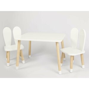 ELIS DESIGN Nyuszifülek - gyerekasztal és székek počet stolu a židlí: Asztal + 2 szék