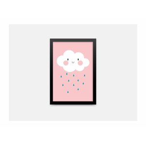 ELIS DESIGN Plakát - Růžový mráček méret: 20 x 30 cm